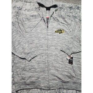 NDSU Bison Franchise Club NCAA Full Zip Hoodie Jacket Heather Gray Size XXXL NWT